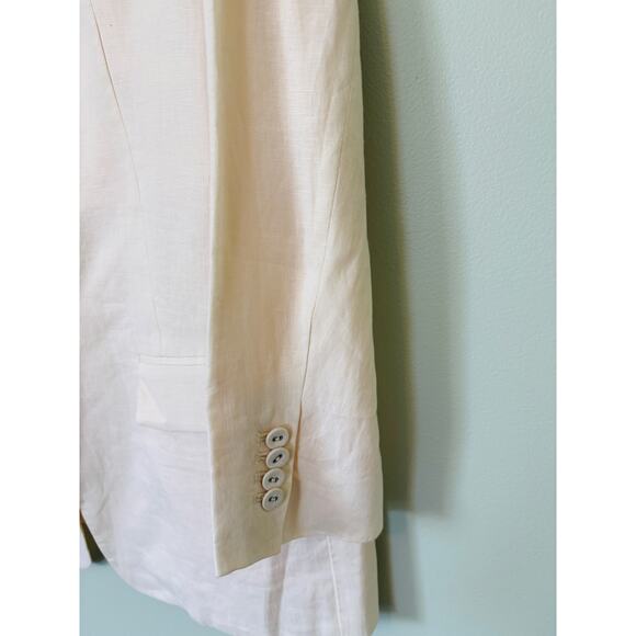 Everlane Oversized Blazer in Linen Size 10 Bone Jacket - Picture 4 of 11